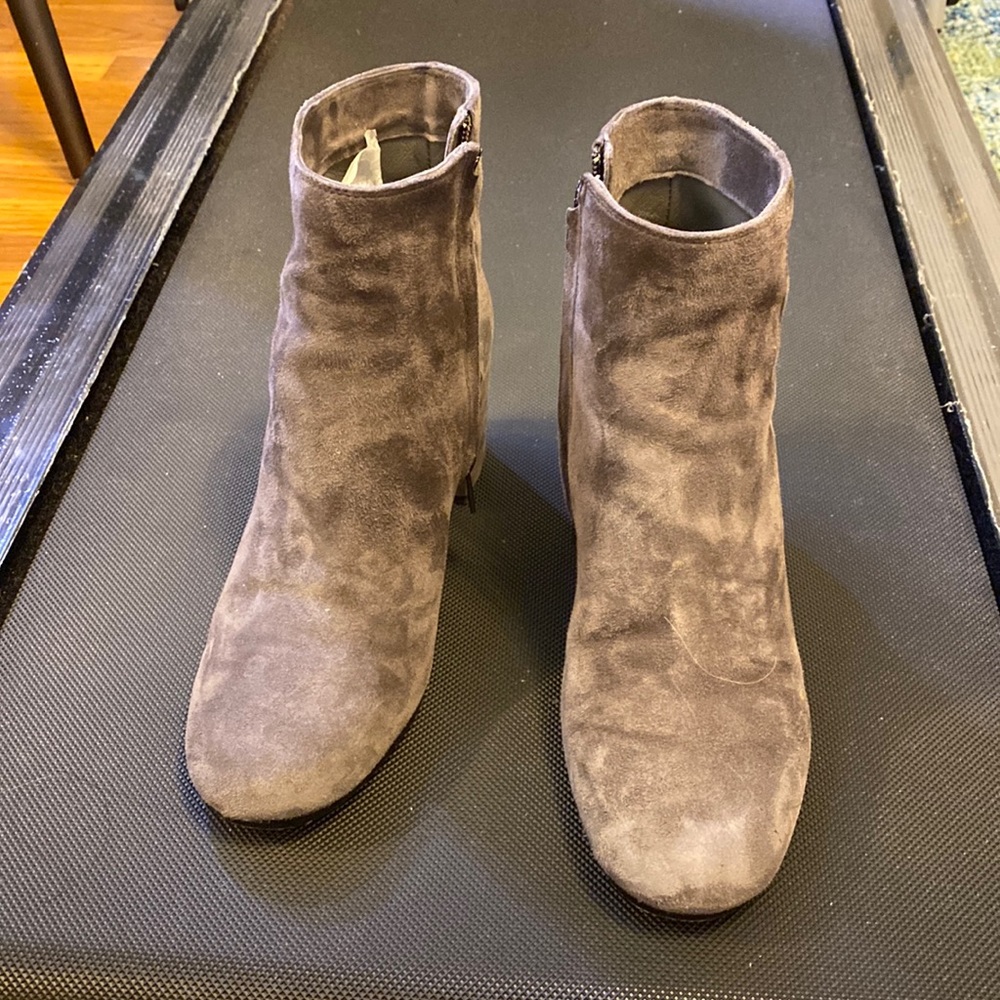 Grey / gray suede Vince boots